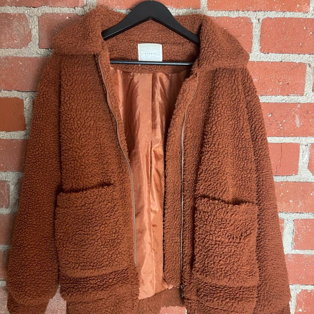 Women's Elodie Vintage Teddy Bear Jacket - Size M